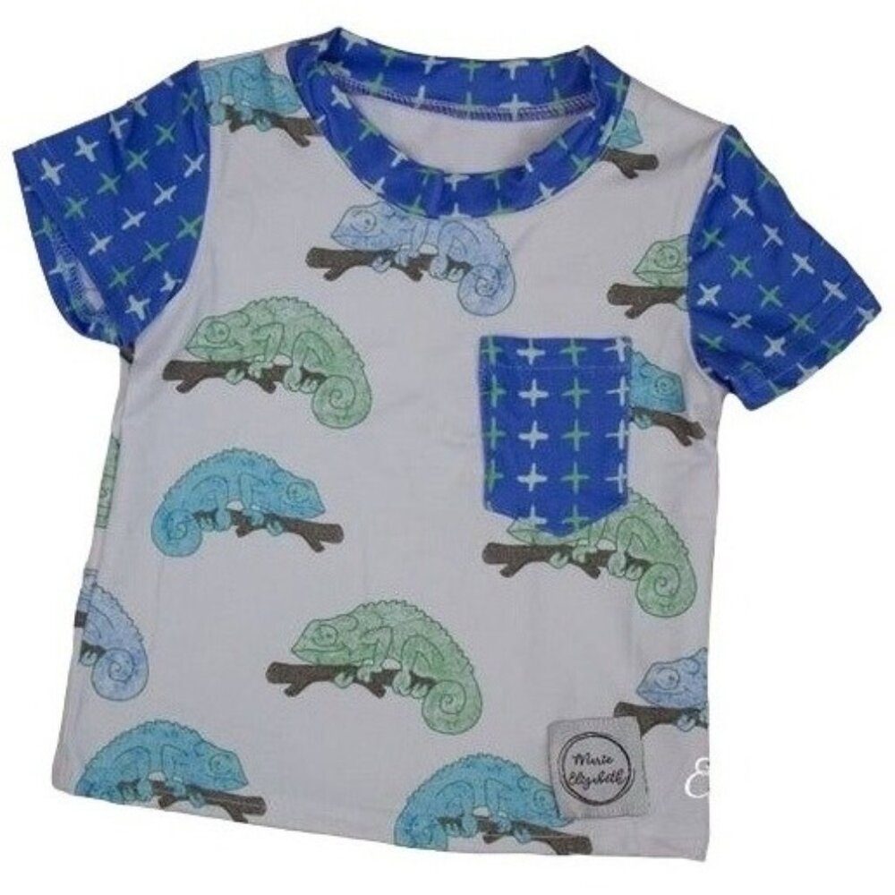 Chameleon Boy’s Shirt with Pocket Various Sizes  10/12